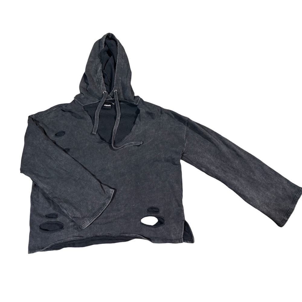 Mono B Distressed Hoodie